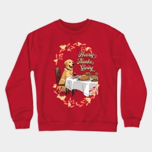 Hearty Thanksgiving Greeting Crewneck Sweatshirt